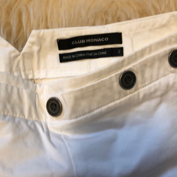Club Monaco Size 2 White Shorts - Picture 2 of 3